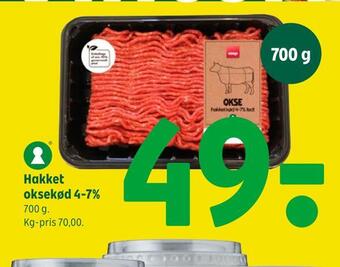 Coop 365 Hakket oksekød 4-7% tilbud
