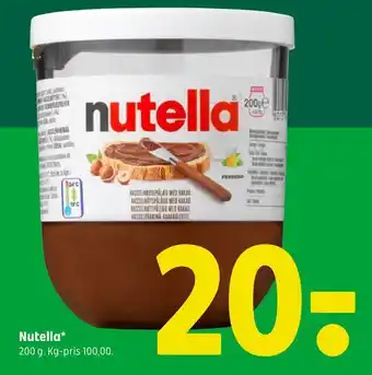 Coop 365 Nutella tilbud