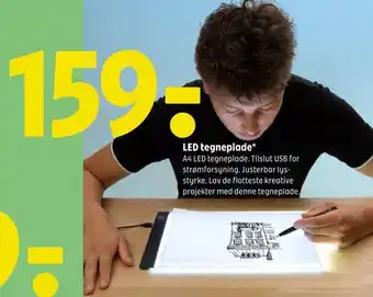Led tegneplade