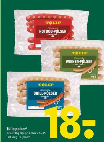 Coop 365 Tulip pølser tilbud