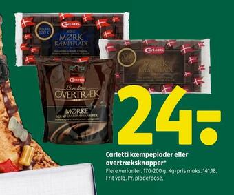 Coop 365 Carletti kæmpeplader eller overtræksknapper tilbud