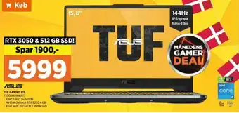 Power ASUS TUF Gaming F15 FX506HCHN011T tilbud