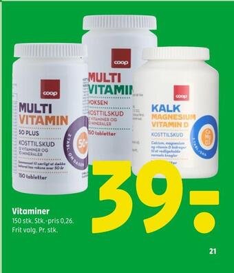 Coop 365 Vitaminer tilbud