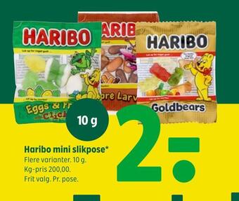 Coop 365 Haribo mini slikpose tilbud