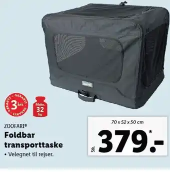 Lidl Foldbar Transporttaske tilbud