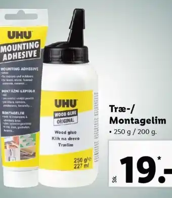 Lidl Træ-/ Montagelim tilbud