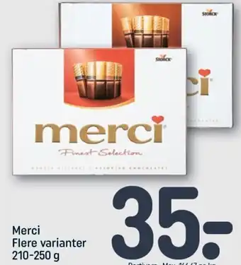 REMA 1000 Merci 210-250g tilbud