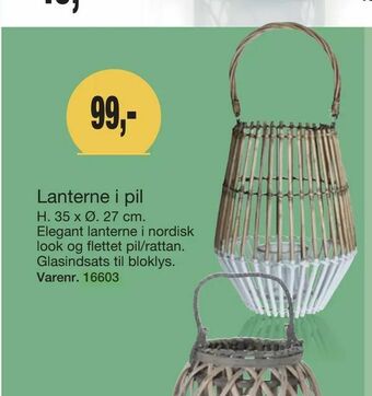 Harald Nyborg Lanterne i pil tilbud