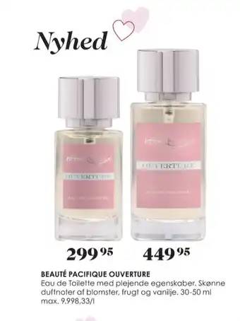 Matas Beauté pacifique eau de toilette tilbud