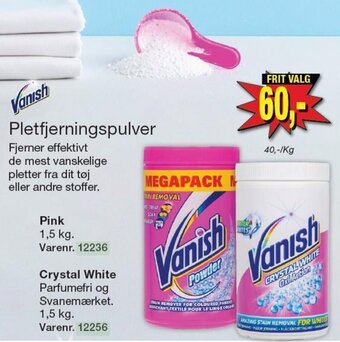 Pletfjerningspulver