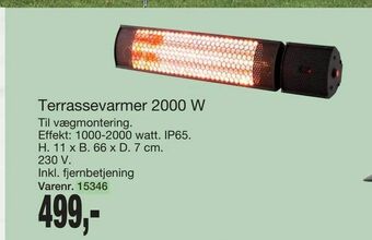 Harald Nyborg Terrassevarmer 2000 W tilbud