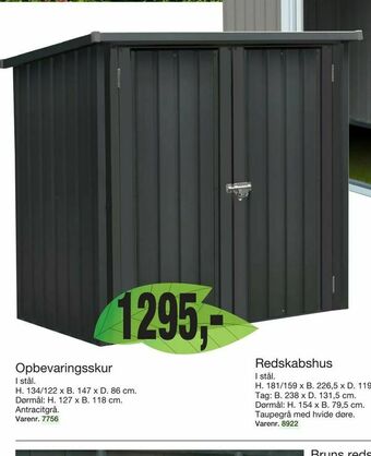 Opbevaringsskur