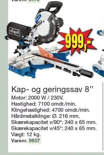 Harald Nyborg Kap-og Geringssav 8" tilbud