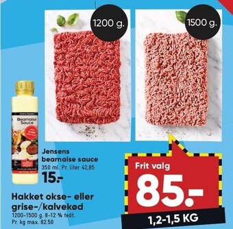 Bilka Hakket okse eller grise-/kalvekød tilbud