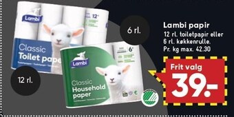 Bilka Lambi papir tilbud