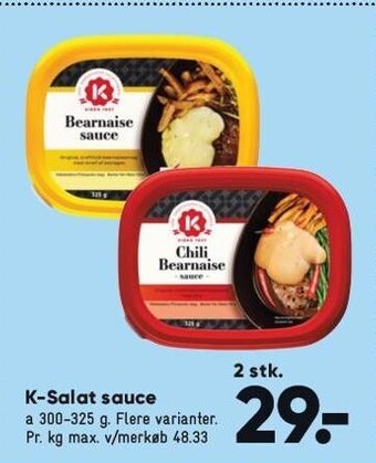 Bilka K-salat sauce 2 stk. tilbud