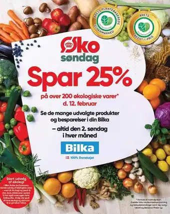 Bilka Spar 25% på over 200 øko varer tilbud