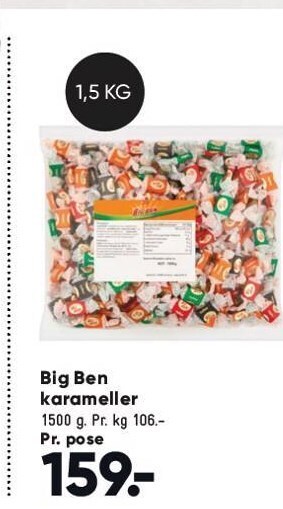 Bilka Big ben karameller tilbud