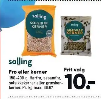 Bilka Frø el. kerner tilbud