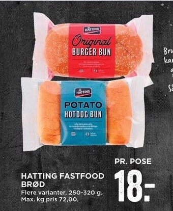 MENY Hatting fastfood brød tilbud