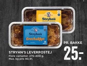 MENY Stryhn's leverpostej tilbud