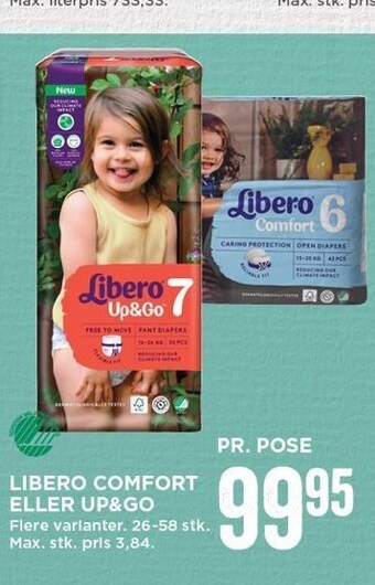 MENY Libero comfort eller up&go tilbud