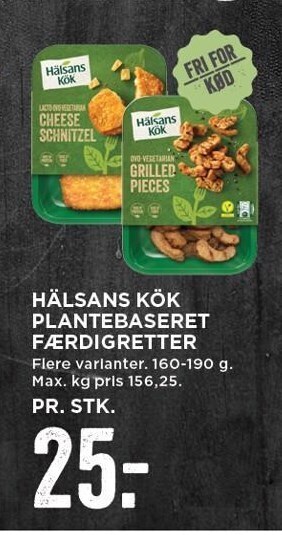 MENY Hälsans kök plantebaseret færdigretter tilbud