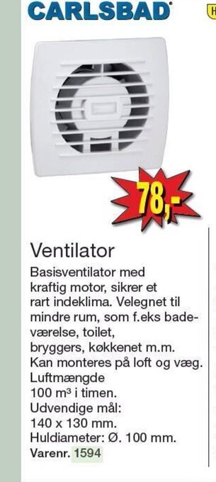Harald Nyborg Ventilator tilbud