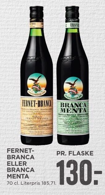 MENY Fernet-branca eller branca menta tilbud