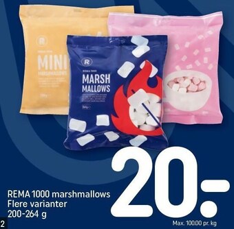 REMA 1000 Rema 1000 marshmallows tilbud