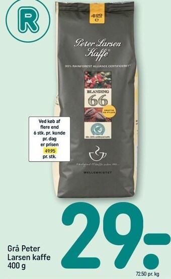 REMA 1000 Grå peter larsen kaffe tilbud