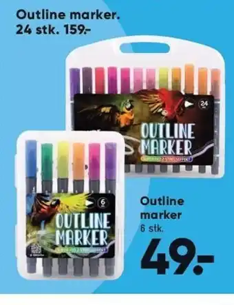 Bilka Outline marker tilbud