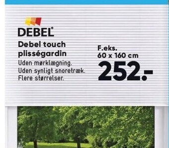 Bilka Debel touch plissegardin tilbud