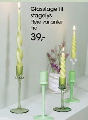Bilka Glasstage til stagelys tilbud