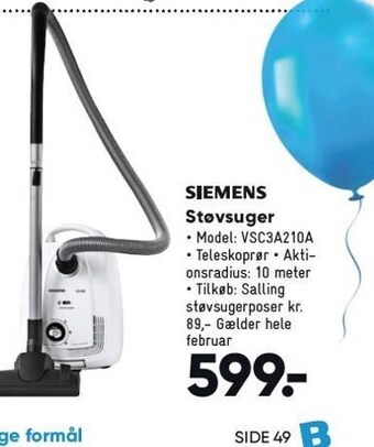 Bilka Siemens støvsuger tilbud