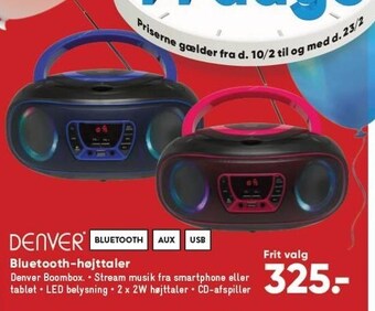 Denver bluetooth højttaler