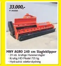 Fritidsmarkedet Mnv agro 240 cm slagleklipper tilbud