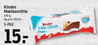 SPAR Kinder mælkesnitte tilbud