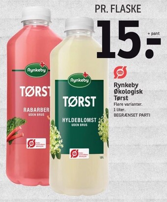 SPAR Rynkeby økologisk tørst tilbud