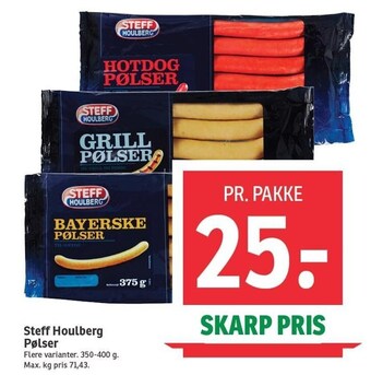 SPAR Steff houlberg pølser tilbud