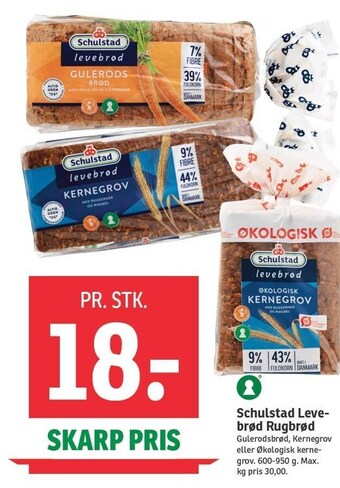 SPAR Schulstad levebrød rugbrød tilbud