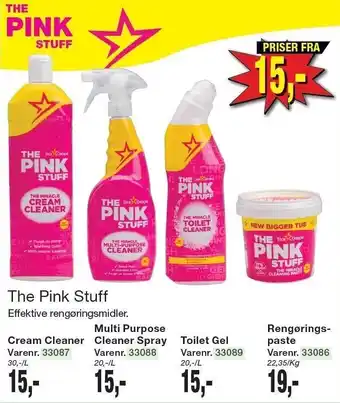 Harald Nyborg The pink stuff cream cleaner, multi purpose cleaner spray, toilet gel eller rengøringspaste tilbud