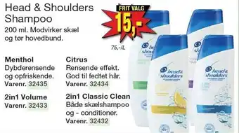 Head & shoulders shampoo