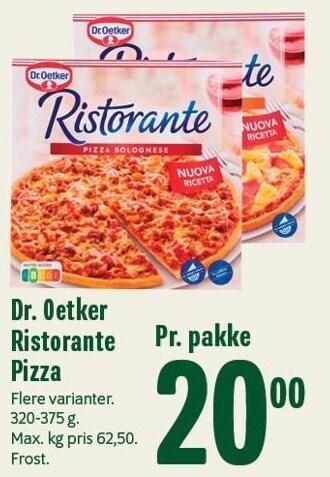 Min Købmand Dr. oetker ristorante pizza tilbud