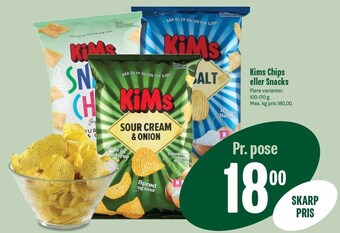 Min Købmand Kims chips eller snacks tilbud