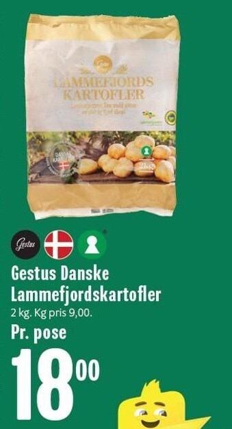 Min Købmand Gestus danske lammefjordskartofler tilbud