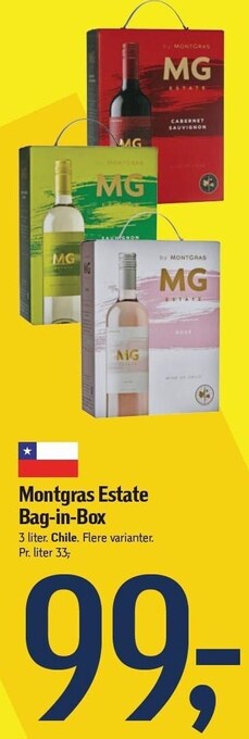 Føtex Montgras estate bag-in-box tilbud