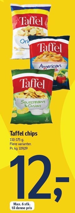 Føtex Taffel chips tilbud