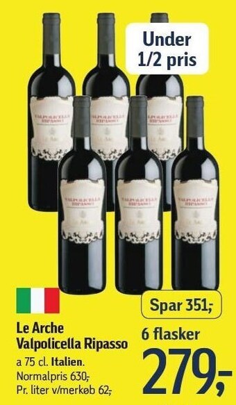 Føtex Le arche valpolicella ripasso tilbud