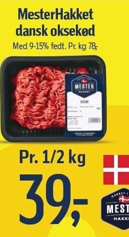 Føtex Mesterhakket dansk oksekød tilbud